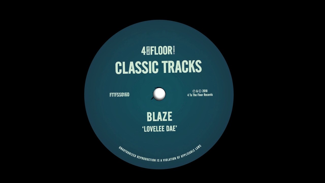 Blaze 'Lovelee Dae' (Carl Craig's 70 Degrees And Sunny Mix)