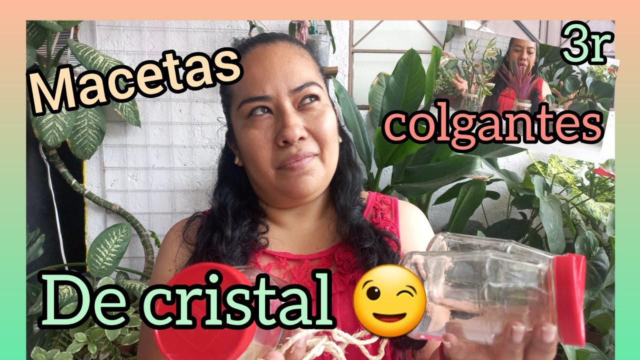 Como hacer macetas colgantes con botellas recicladas de cristal o vidrio