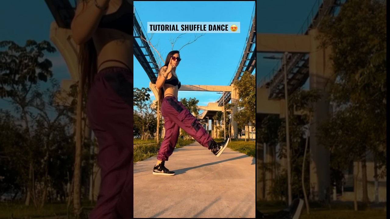 APRENDA A DAN&Ccedil;AR M&Uacute;SICA ELETR&Ocirc;NICA! TUTORIAL SHUFFLE DANCE #shortsvideo #shorts