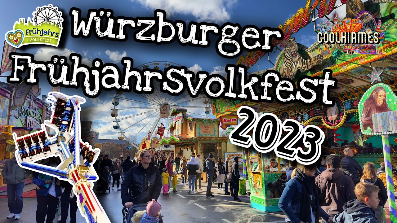 Die perfekte Frühjahrs Kirmes | Frühjahrs Volksfest Würzburg 2023 - Clip by CoolKirmes