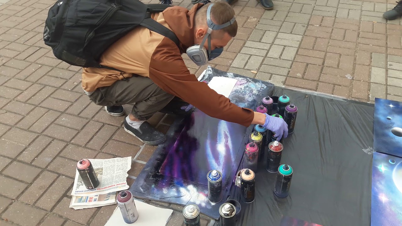 🔔Уличные художники 🔝самые талантливые💯. Смотри▶️ обязательно- просто супер рисует🌠🖌