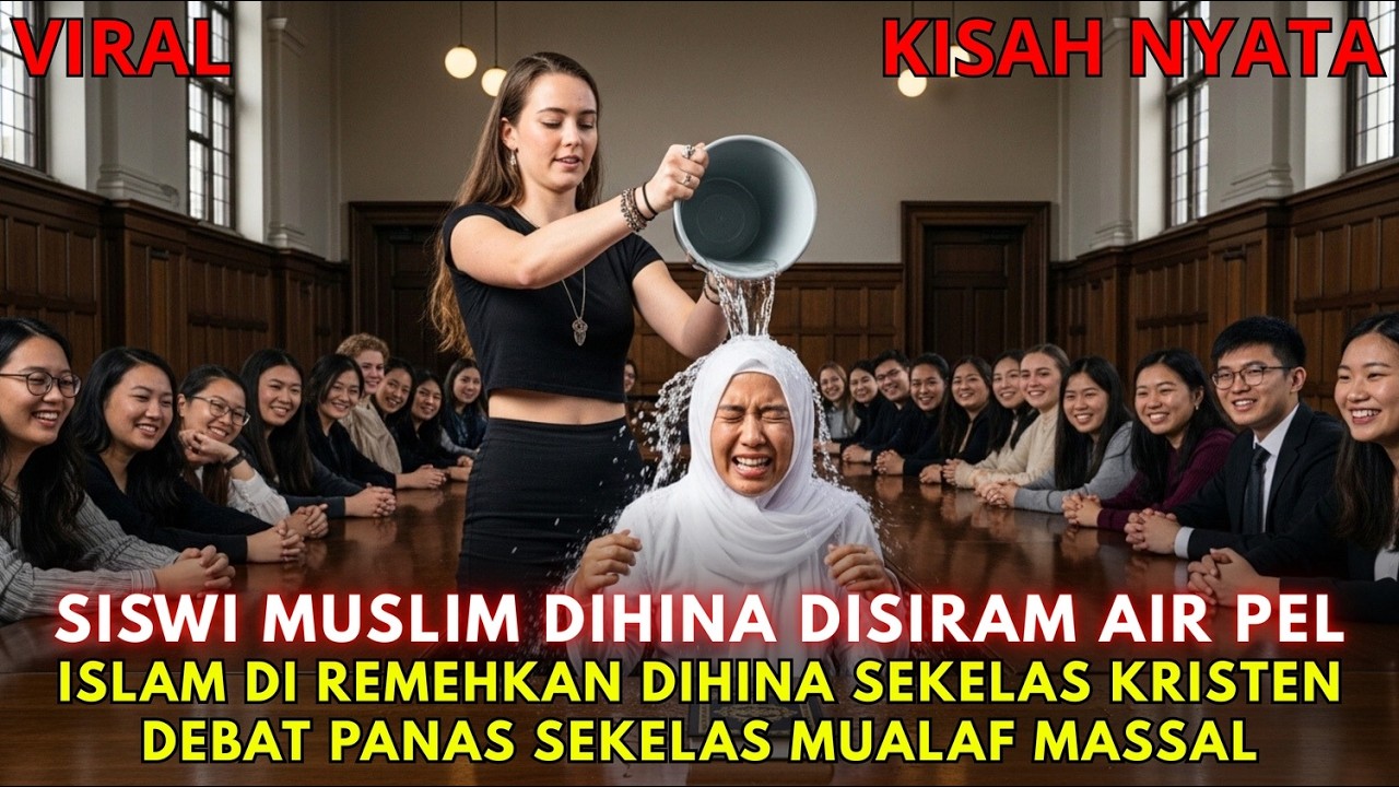 VIRAL!! Disiram Air Pel Mahasiswi Kristen, Mahasiswi Muslim Ini Membalas dengan Cara Cerdas