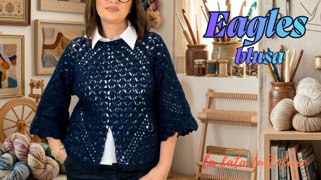 Il punto segreto che trasforma gli esagoni in una blusa da urlo | Tutorial uncinetto completo