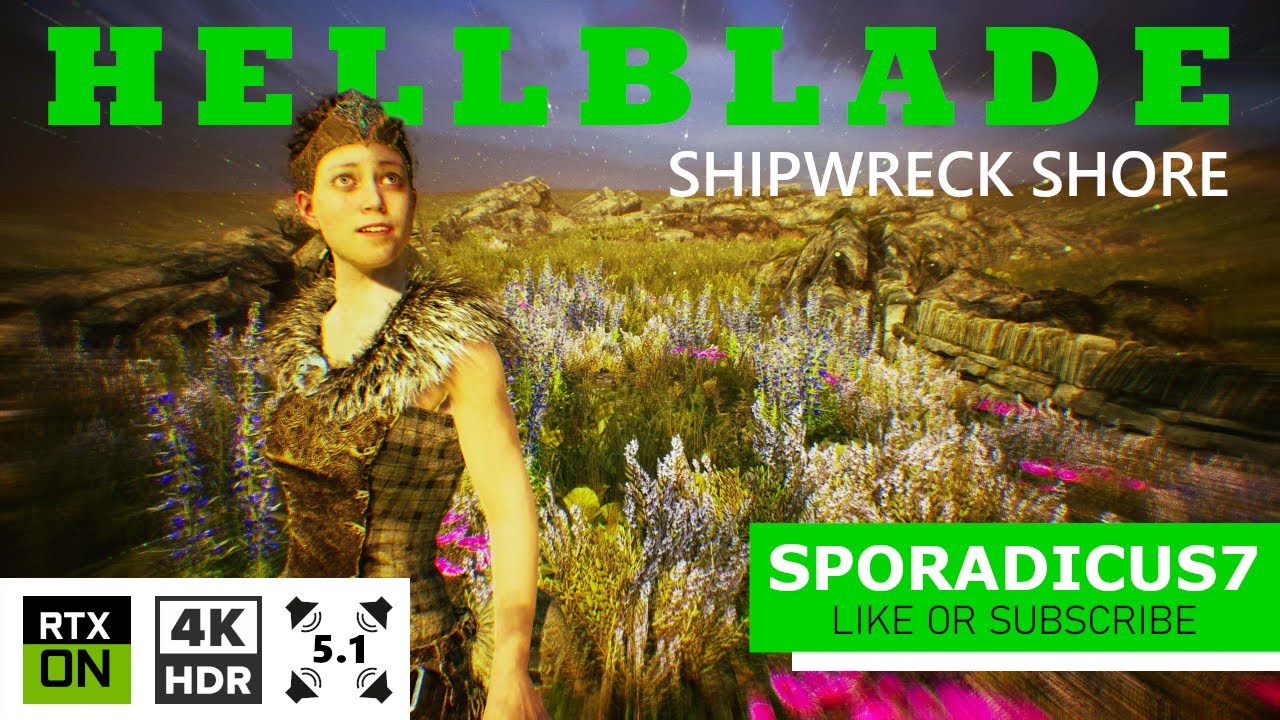 Hellblade | 4K HDR | 5.1 Surround Sound | Hard Difficulty | Shipwreck Shore