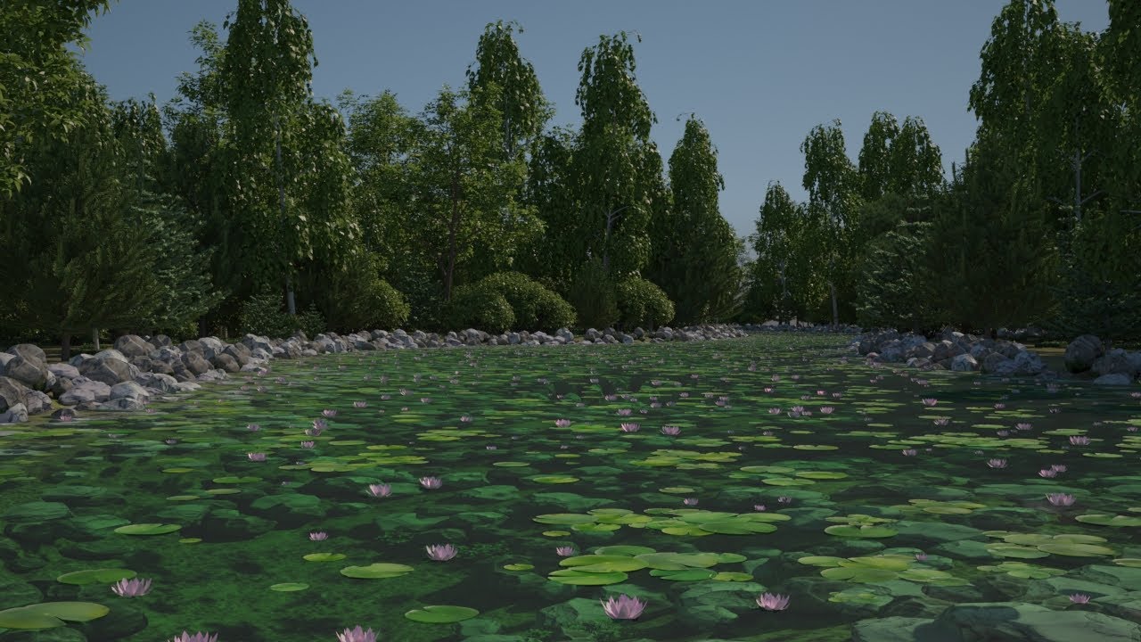 Itoo Forest tutorial - Learn How to Create Realistic Water Lake in 15 minutes with 3Ds max