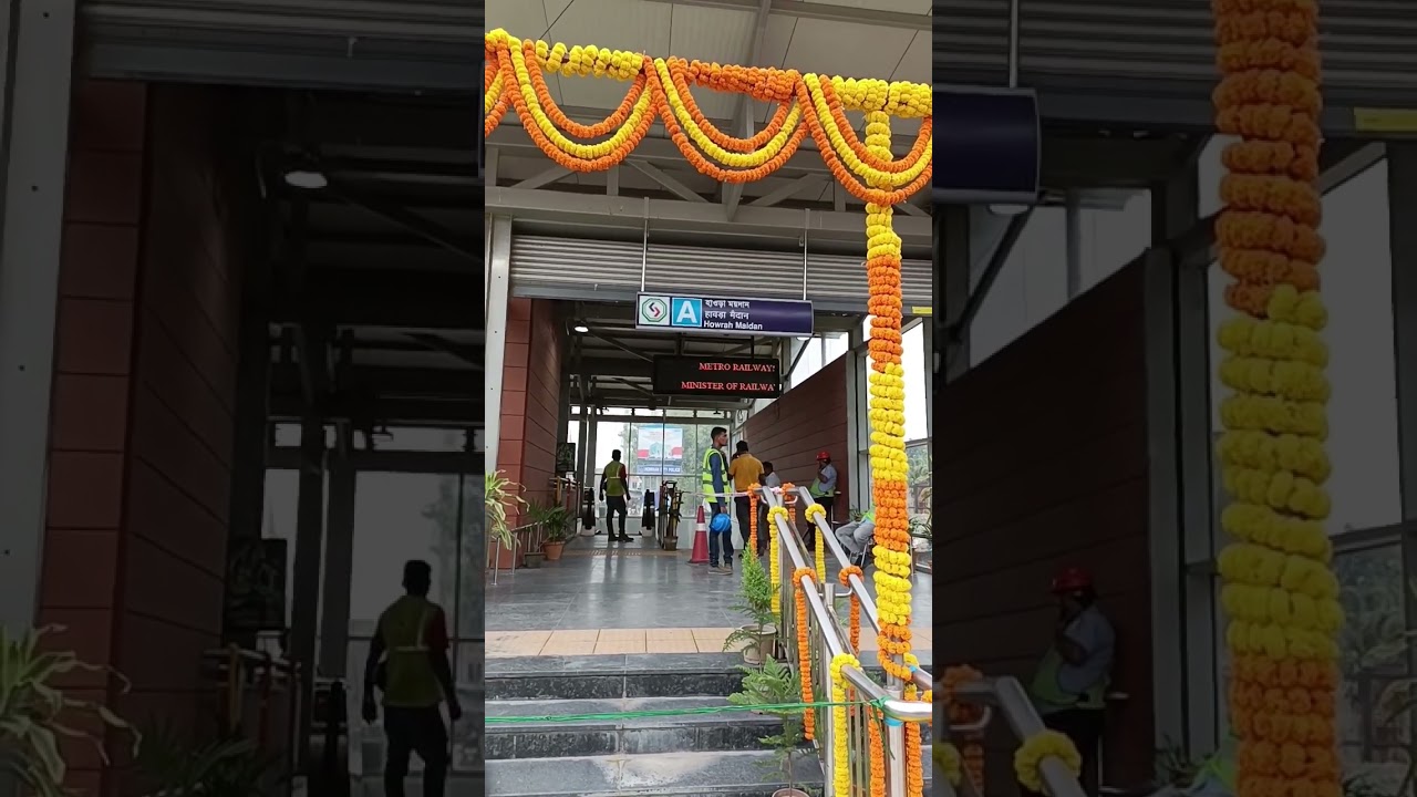 Howrah Maidan Metro and ready today for welcome of hon'ble Railway Minister