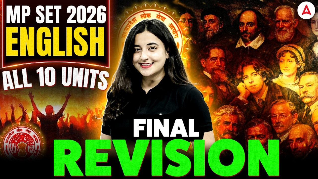 MP SET English Literature | MP SET English Most Expected Question Final Revision By Aishwarya Puri