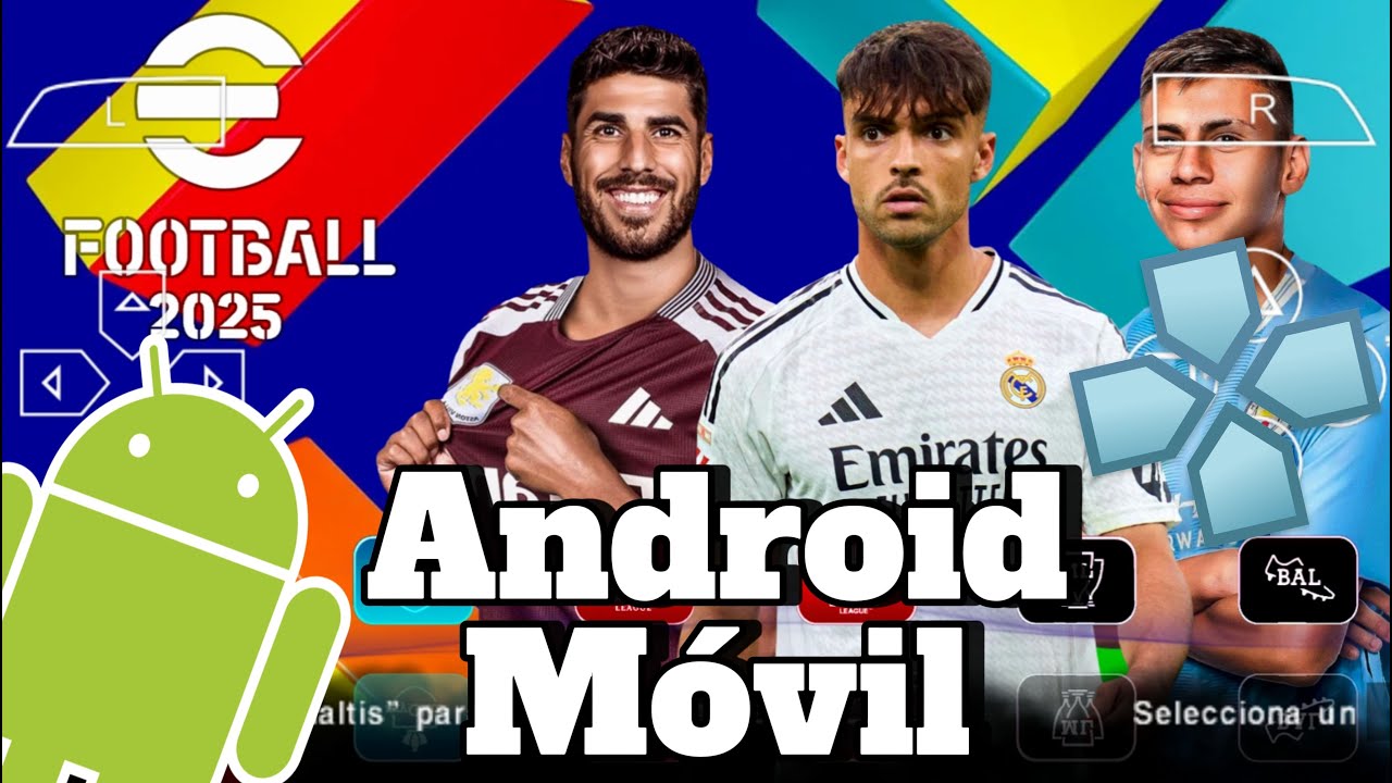 Descargar Pes 2025 para Android/Móvil (PPSSPP) con narradores (M. Closs y F. Niembro) EFOOTBALL 2025
