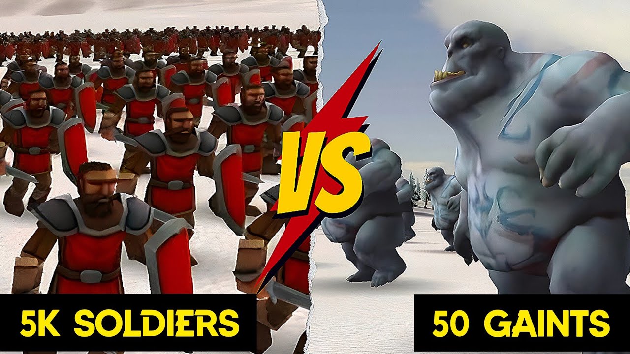 Unbelievable Epic Battle: 50 Giants vs 5000 Soldiers | epic battle mod apk