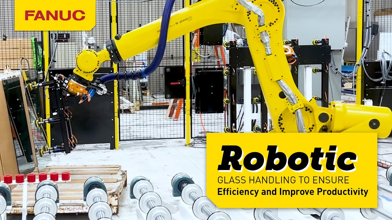 Efficient Glass Handling with FANUC R-2000iC 210L
