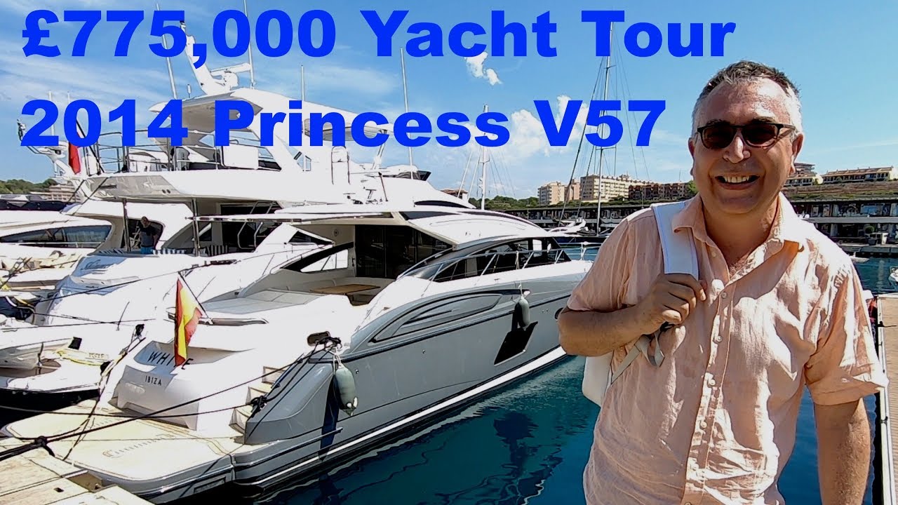 £775,000 Yacht Tour : 2014 Princess V57