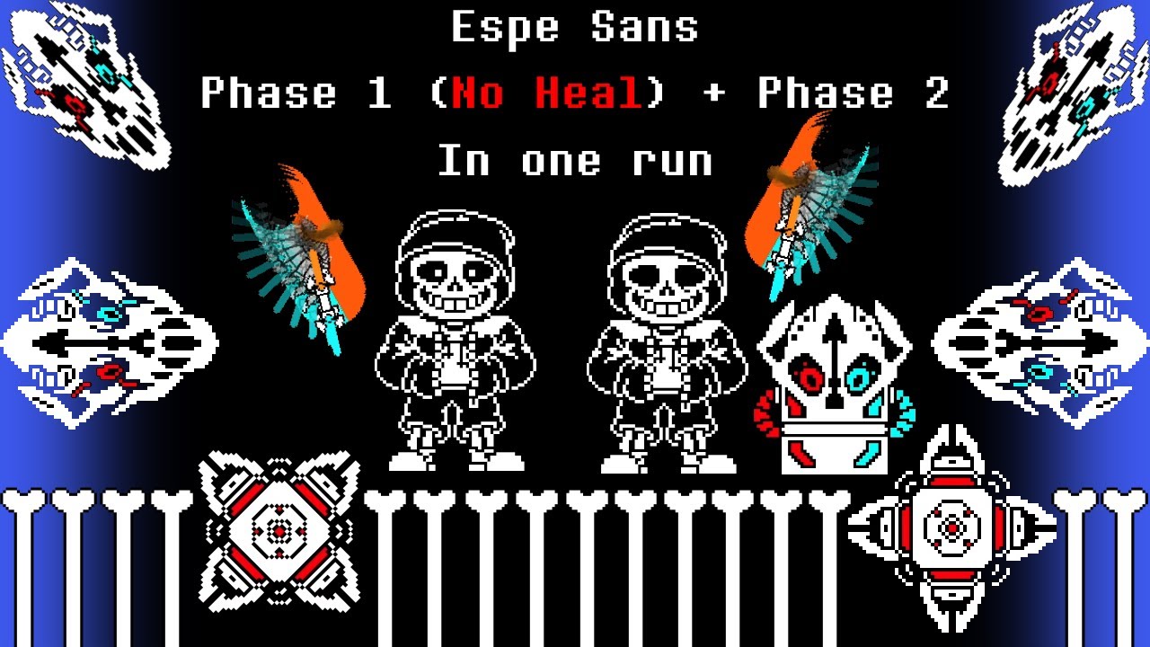 Espe Sans Phase 1 (No Heal) + Phase 2 In One Run without Quick Strike