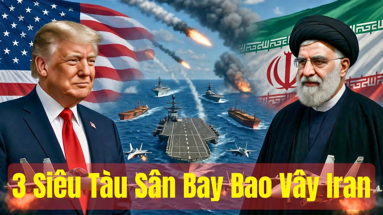 3 Tàu Sân Bay Mỹ Bao Vây Iran: Siêu Hạm Địa Trung Hải Khiến Trung Đông Dậy Sóng