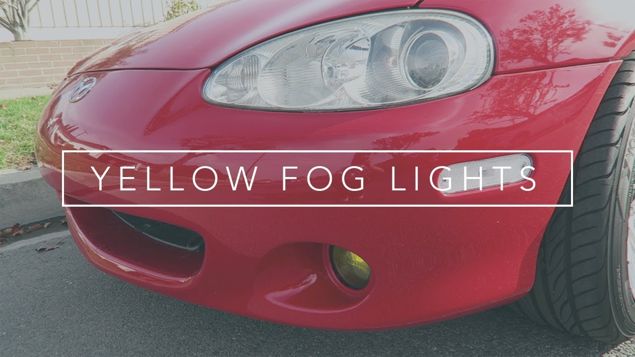 Yellow Fog Light Install | 2004 Miata NB