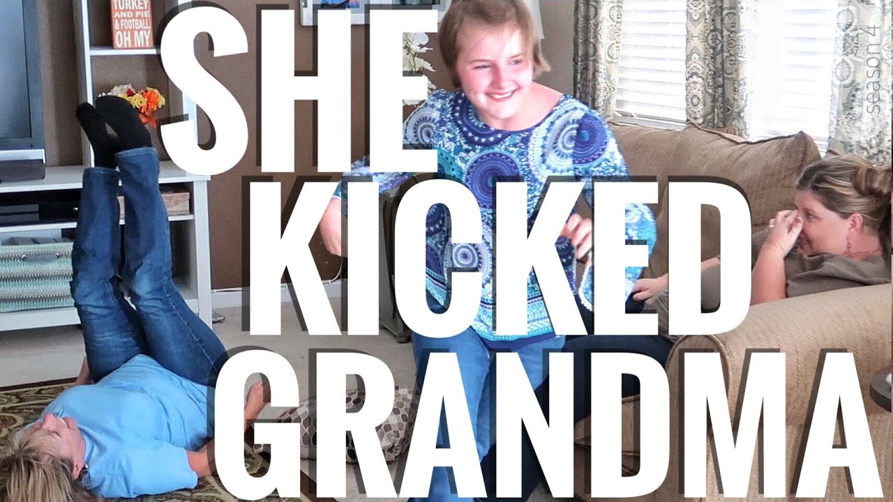 Grandma Went Down! She kicked Grandma!