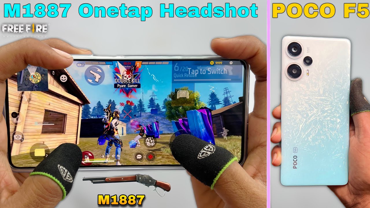 Poco f5 free fire gameplay test 2 finger claw handcam m1887 onetap headshot SD 7+ Gen 2 CPU smoothaf