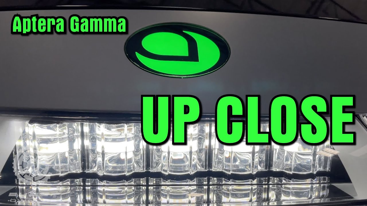 Aptera Gamma early reveal up close at Aptera factory