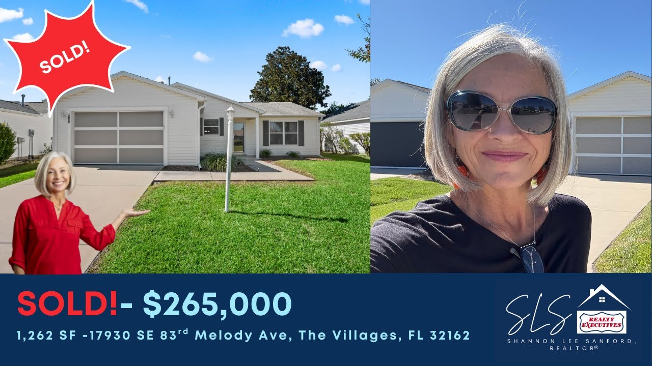 SOLD! 1,262 SF Corpus Christi Floorplan in The Villages, FL| Real Estate Home Tour