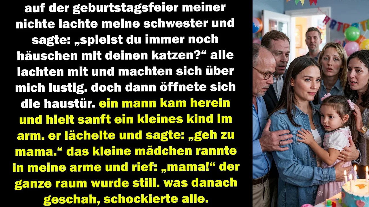Meine Schwester verspottete mich vor allen – dann rief ein Kind plötzlich „Mama“