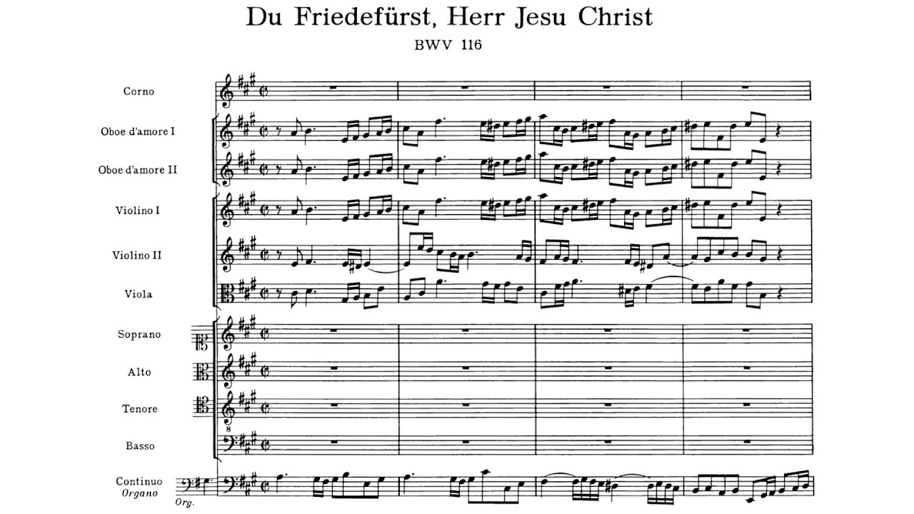 J.S Bach - Cantata: Du Friedefürst, Herr Jesu Christ, BWV 116