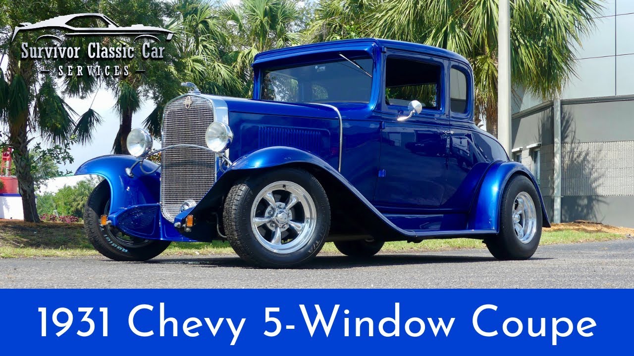 Unique 1931 Chevy Coupe 5-Window Steel Body Street Rod ! 283 CID V8, Muncie 4 Speed, 4-wheel pdb!