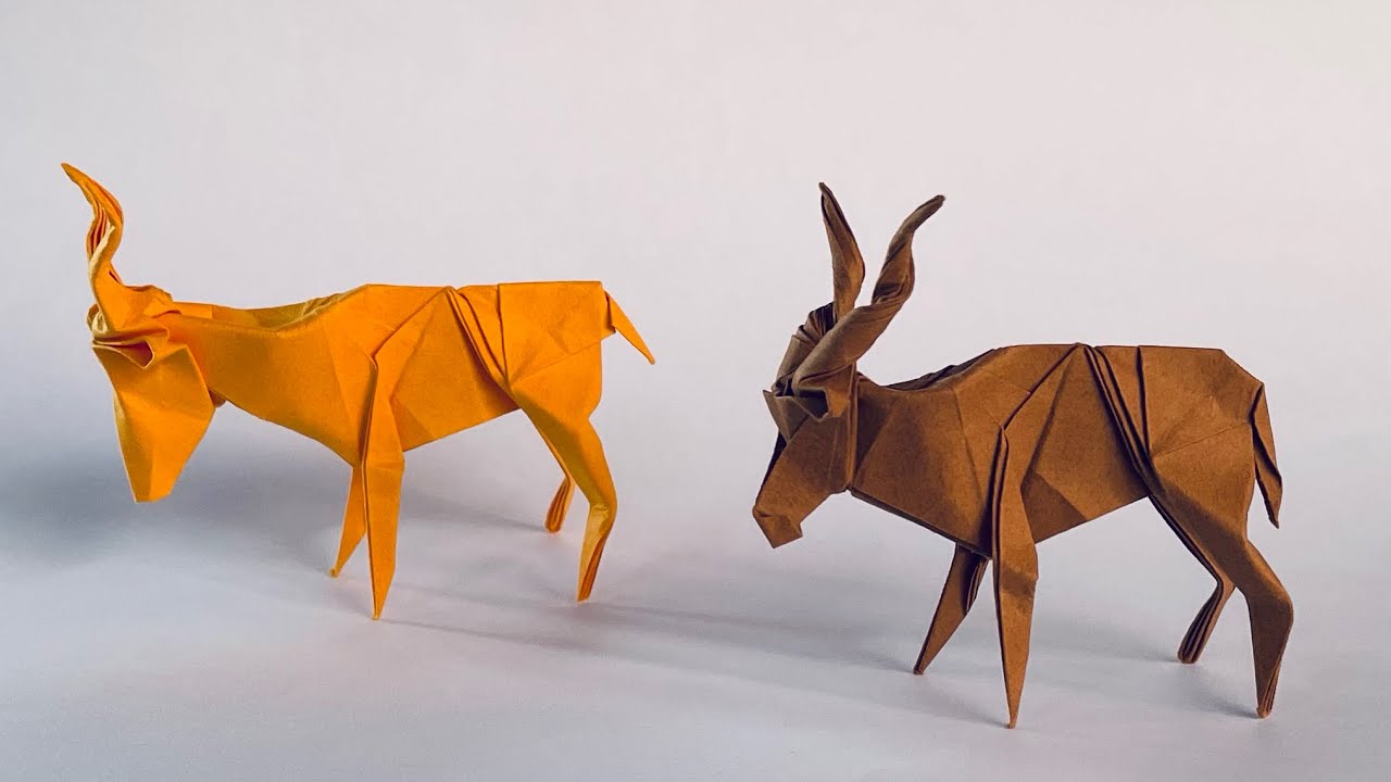 How to make Origami Impala and Kudu, step by step tutorial