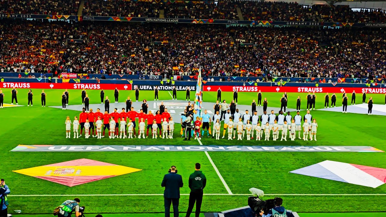 🇪🇦🇨🇵 Spain vs. France | National Anthems | Nations League 2025 Stuttgart