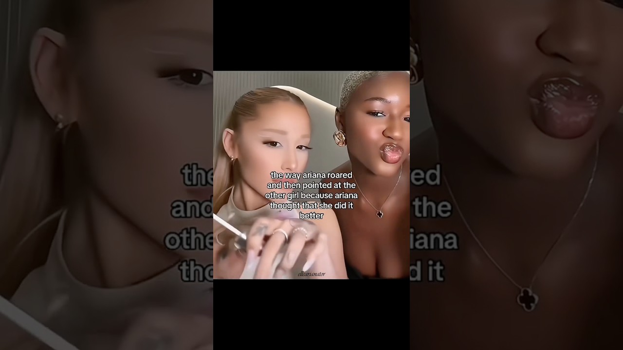 Ariana roaring #ArianaGrande #Arianators #rembeauty #influencer  #funny