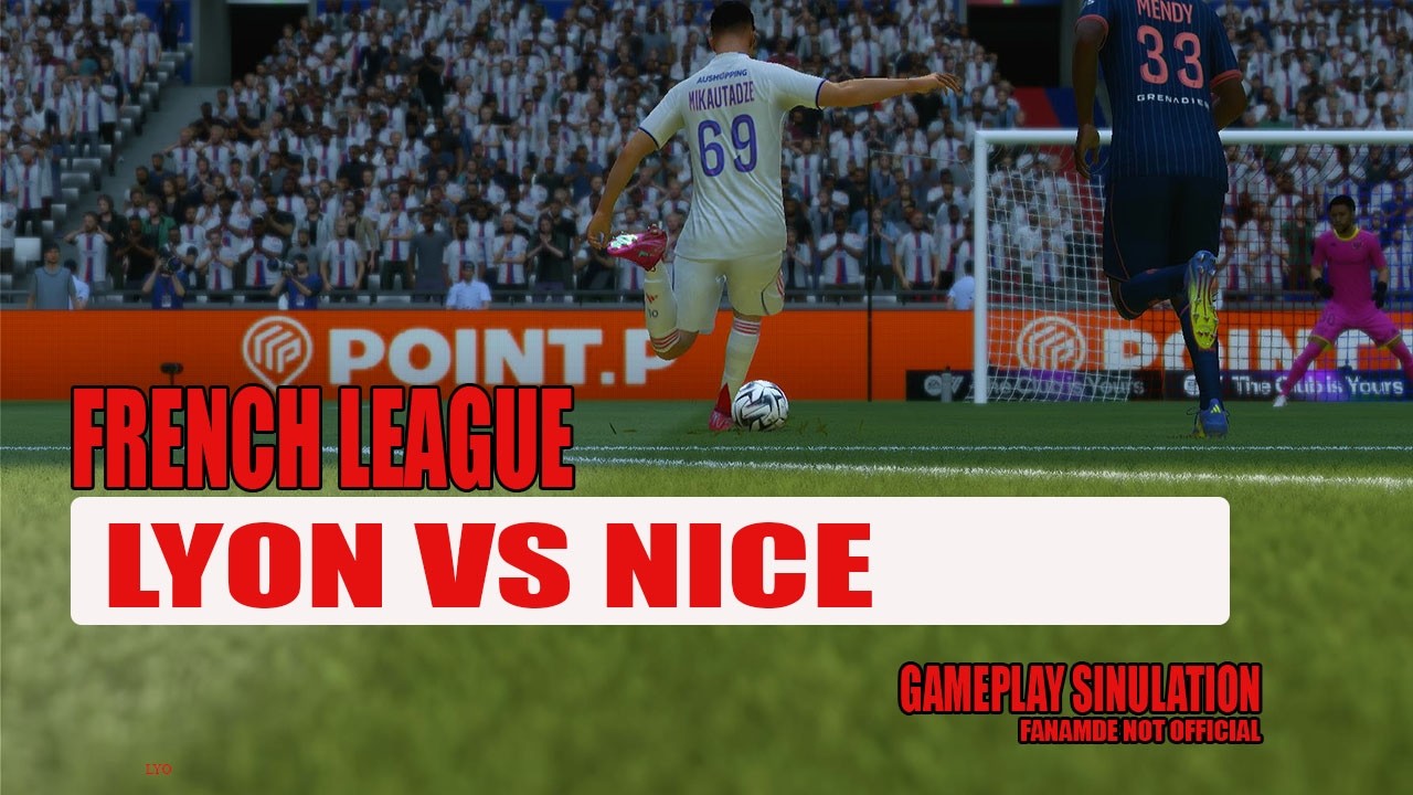 Lyon vs Nice 🔥 French League Clash | Gameplay Simulation