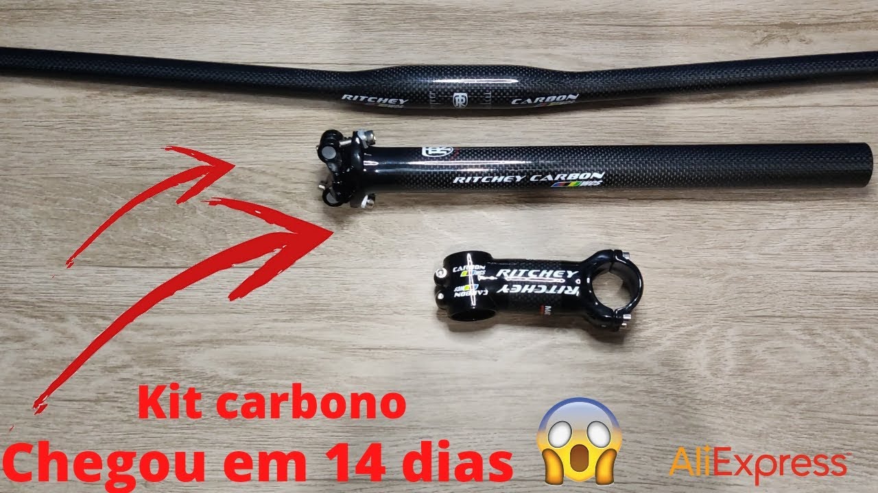 Unboxing - kit Guidão Carbono Ritchey - 