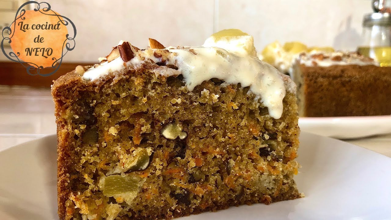 PASTEL DE ZANAHORIA CON PIÑA Y NUEZ!🥧😉| Un postre para acompañar estas fechas de diciembre!🎄🎅🏼