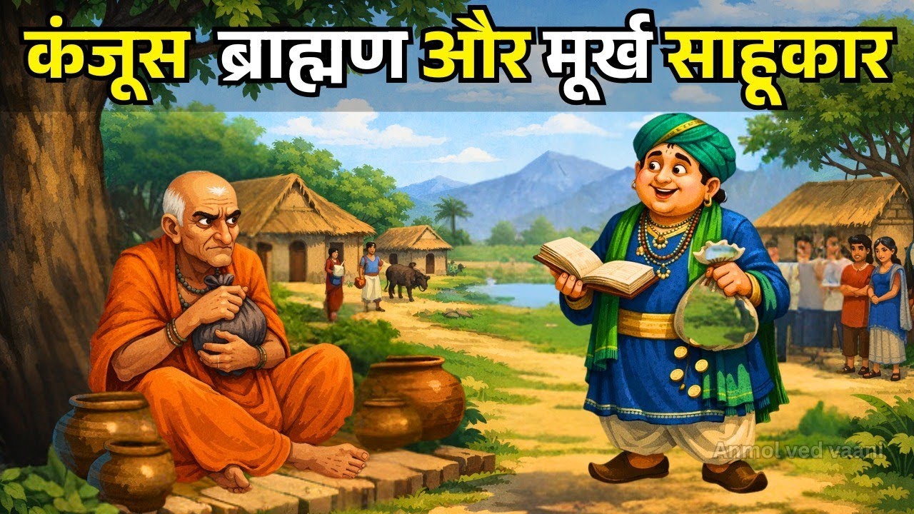 कंजूस ब्राह्मण और मूर्ख साहूकार | धार्मिक कहानी | Gyanvardhak kahani | ज्ञानवर्धक | dharmik kahani