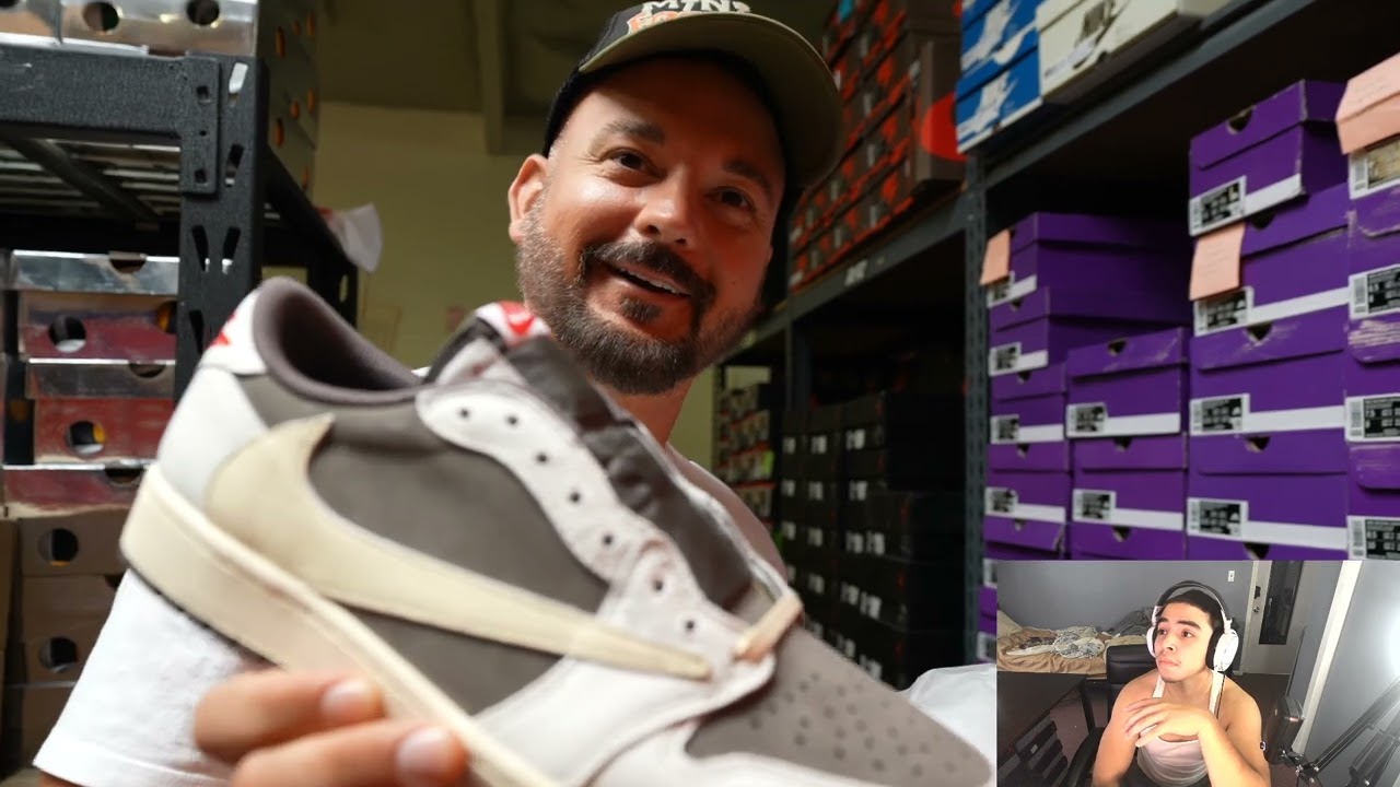 Reacting to QrewTV TURNING $0.01 INTO TRAVIS SCOTT JORDAN 1 LOW REVERSE MOCHAS