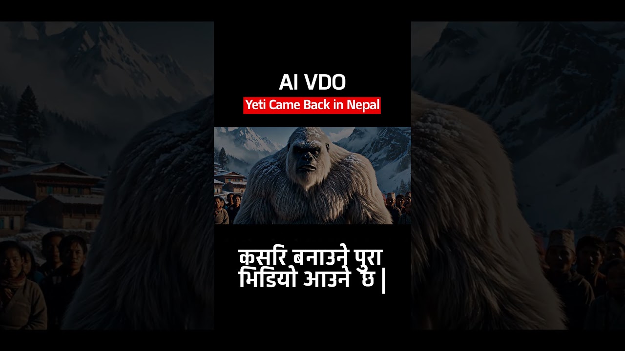 Yeti came back in nepal🤐 ,How to make AI Video Easily ?