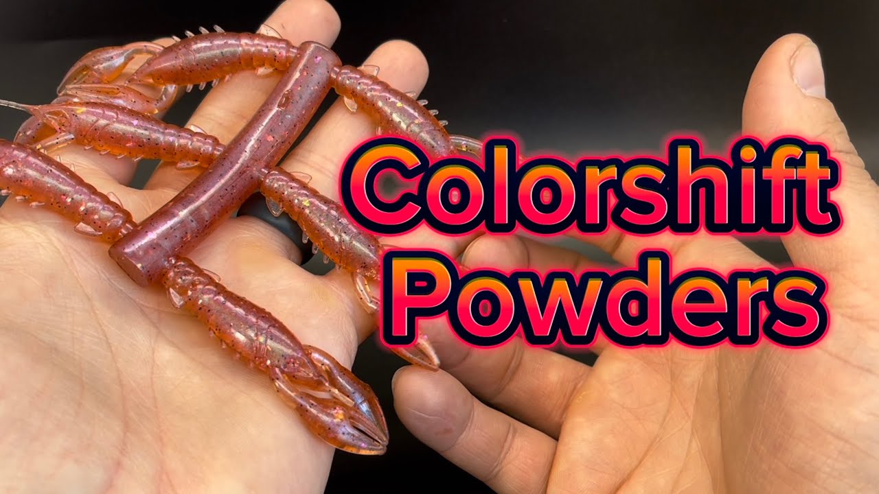 Barlows and Amazon COLORSHIFT POWDERS for Soft Plastics!!