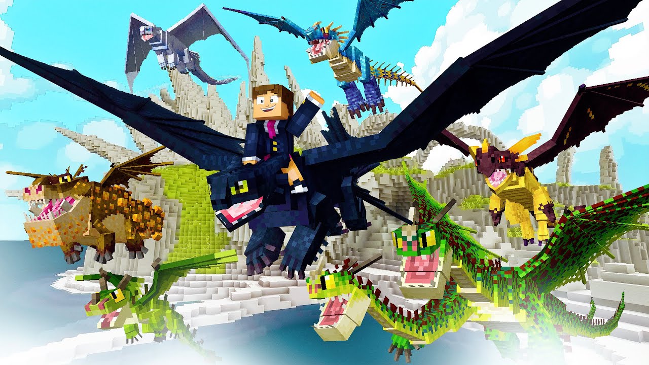 COMO TREINAR SEU DRAGÃO no MINECRAFT!! ( The Isle Of Berk Mod )
