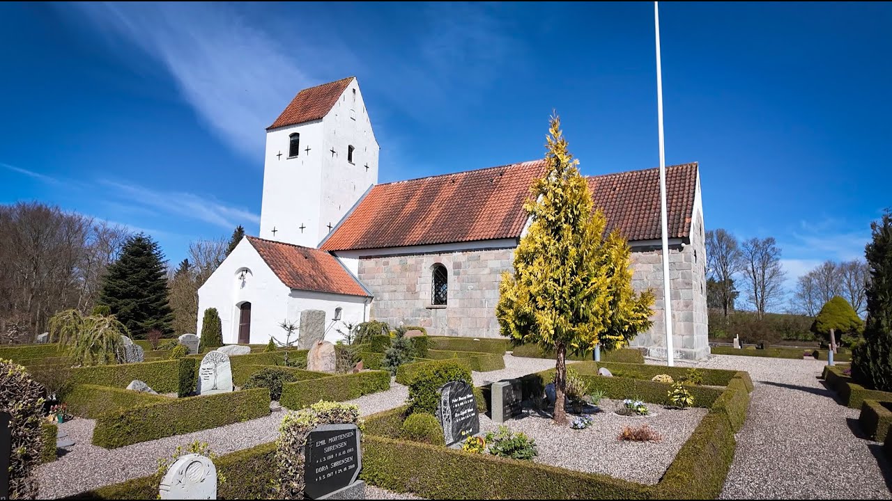🌹 Hem Kirke 🌹 Hem Sogn: Hem: Sem: Svenstrup: Skrødstrup: Mariager: Mariager Fjord: Danmarks Kirker