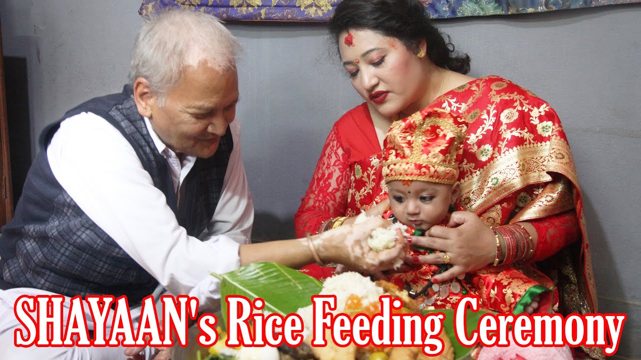 Traditional Nepali (Newari) Culture, Rice Feeding Ceremony of Baby Boy
