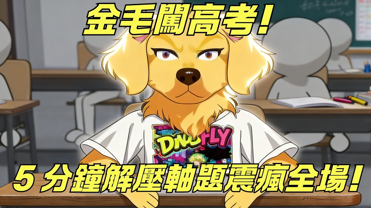 【一口氣看完】重回高考考場竟變成金毛！5 分鐘解出壓軸題，震懵监考老師和數學泰斗！