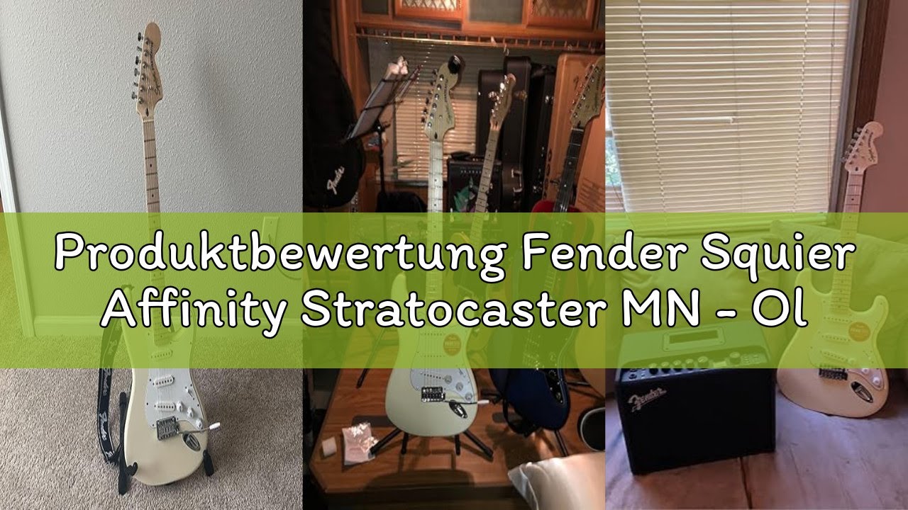 Produktbewertung Fender Squier Affinity Stratocaster MN - Olympic White