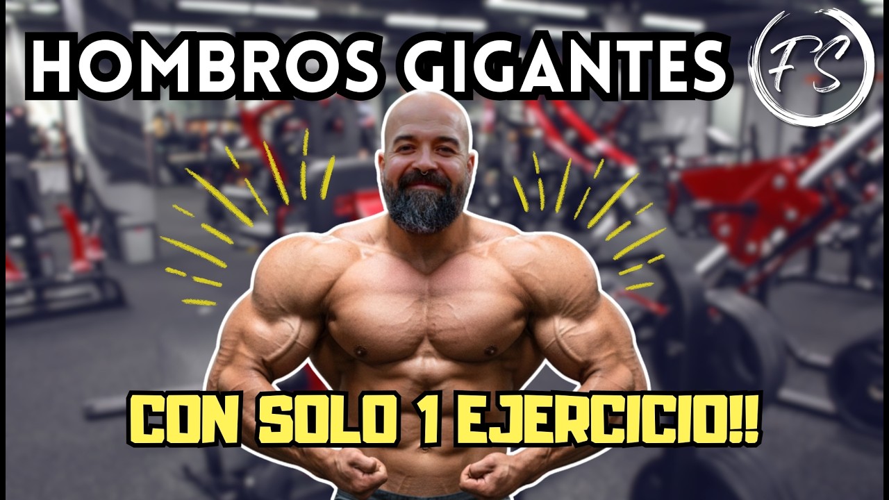 HOMBROS GIGANTES CON SOLO 1 EJERCICIO | HIPERTROFIA | FITNESS | GYM | REMO AL MENTÓN UNILATERAL
