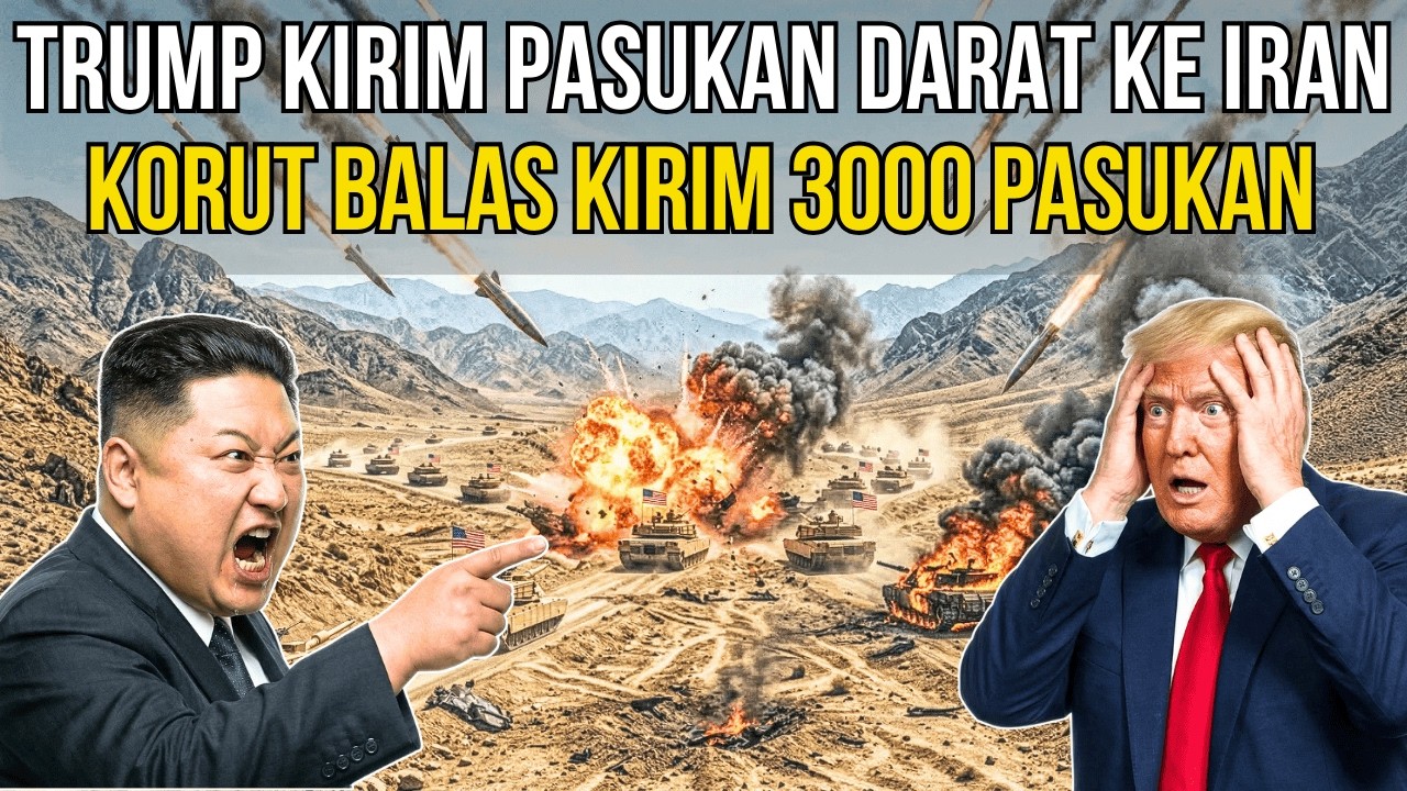 🔴KOREA UTARA KIRIM 3000 PASUKAN BANTU IRAN LAWAN PASUKAN DARAT AMERIKA‼️TRUMP KENA MENTAL