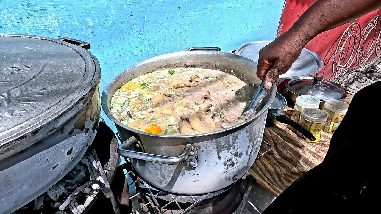 Jamaican Street Food!! DANGEROUSLY TOO GOOD!! Extreme Kingston Street Cooking