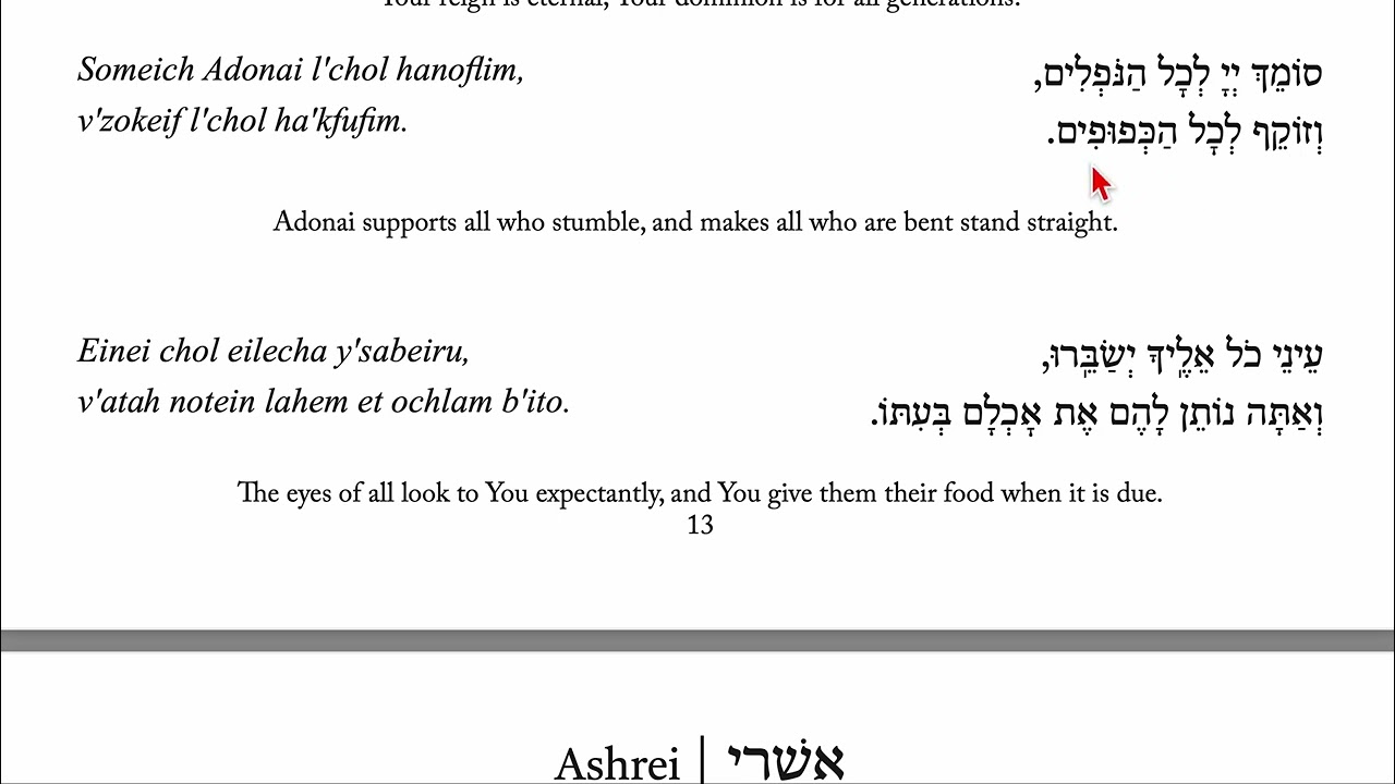 Ashrei (Chanted) Learner Speed