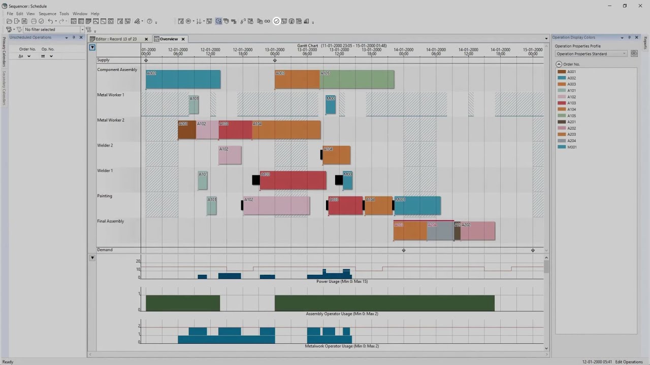 Introduction to Opcenter APS - detailed production scheduling software