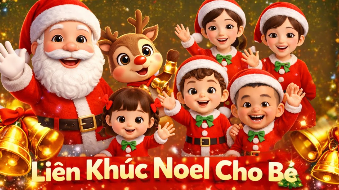 Liên Khúc Giáng Sinh Thiếu Nhi 🎄 | Nhạc Noel Cho Bé 3–6 Tuổi | AI và bạn – Ngôi nhà tuổi thơ