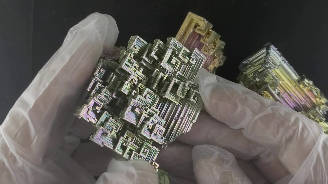 What does bismuth metal look like?
