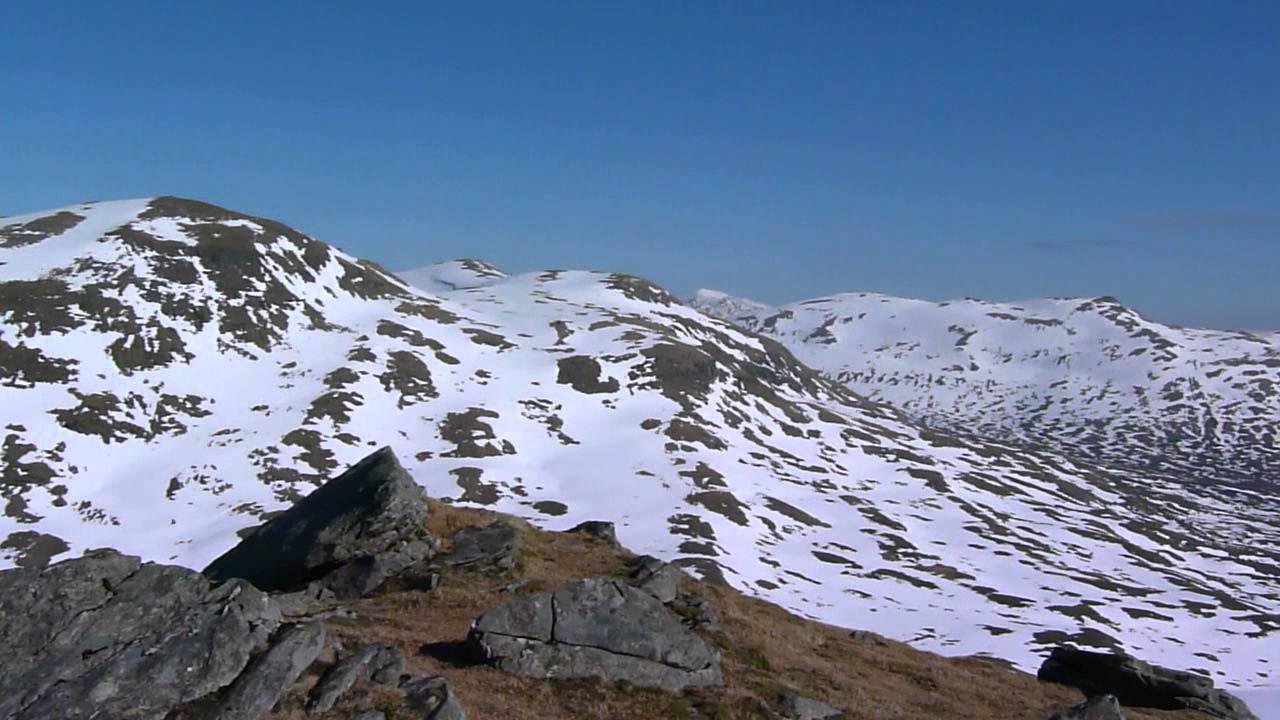 Panorama of the Crianlarich Hills.