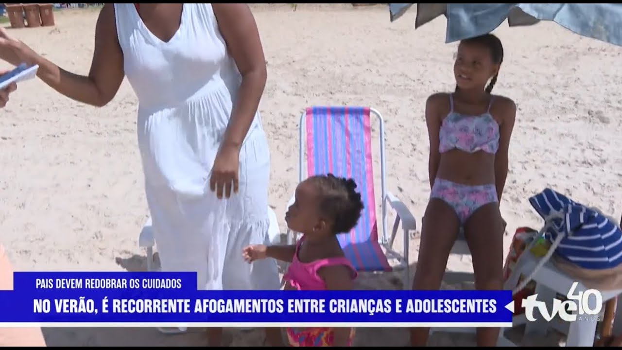NO VERÃO, É RECORRENTE AFOGAMENTOS ENTRE CRIANÇAS E ADOLESCENTES | TVE NOTÍCIAS 27/01/2026
