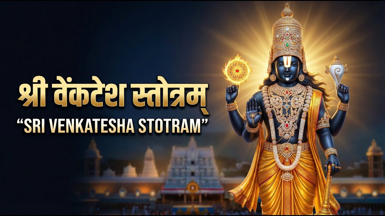 Sri Venkatesha Stotram | Kamalakucha Choochuka Kunkumatho | Divine Tirupati Bhajan